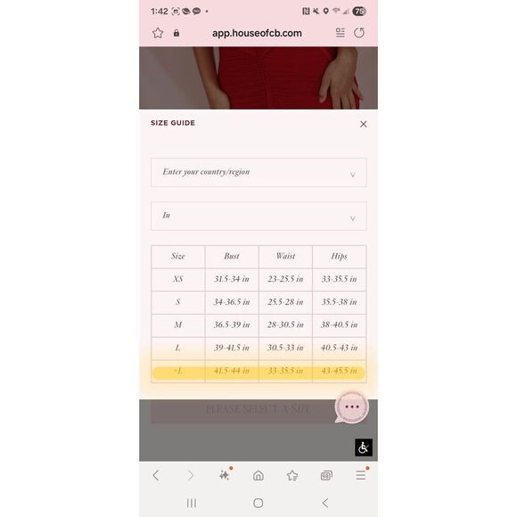 House of cb Maya scarlet ruched midi dress L+ Plus Cup NWOT $239 - Picture 14 of 14